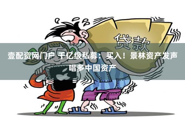 壹配资网门户 千亿级私募：买入！景林资产发声唱多中国资产